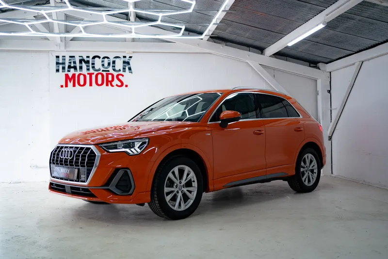 Audi Q3 Mk2 S Line Orange — livré par Hancock Motors